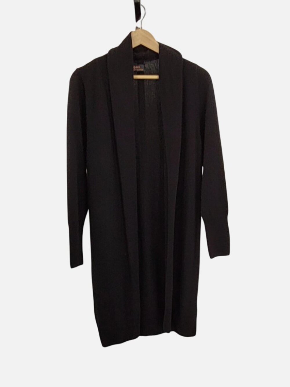 Quince Mongolian Cashmere Duster Cardigan Sweater in Black (Medium)